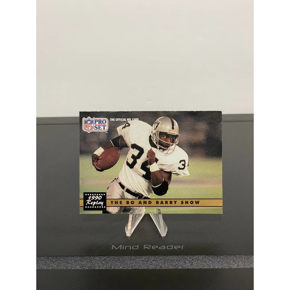 Bo Jackson Barry Sanders Show 1991 Pro Set #335 Lions Raiders NFL Football Card